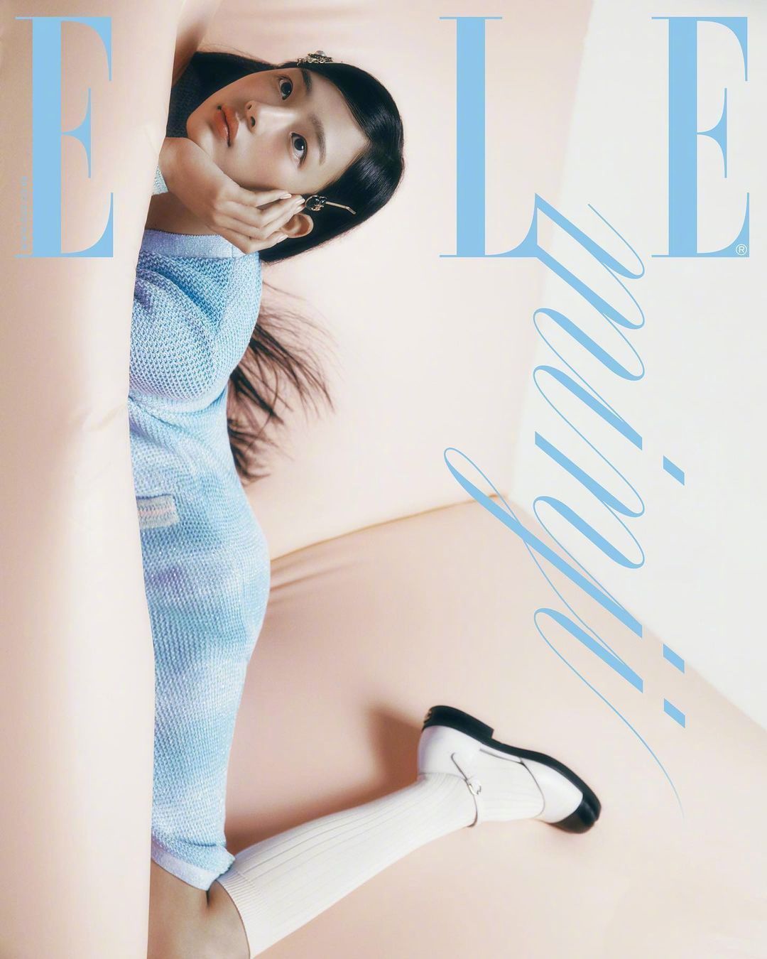 MINJI韩版ELLE封面，NewJeans MINJI ELLE KOREA 画报，清新漂亮的CHANEL girl#钱钱